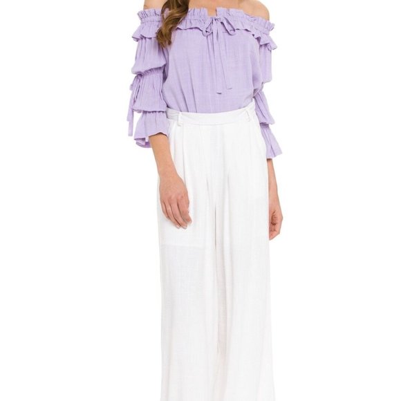 Linen Boho Top NWT $98 - Picture 2 of 6